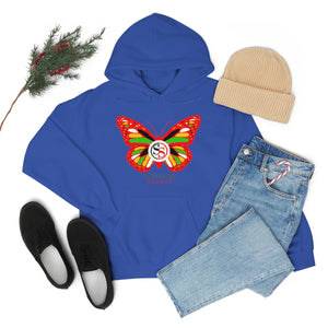 Ladies Hoodie Colorful Butterfly