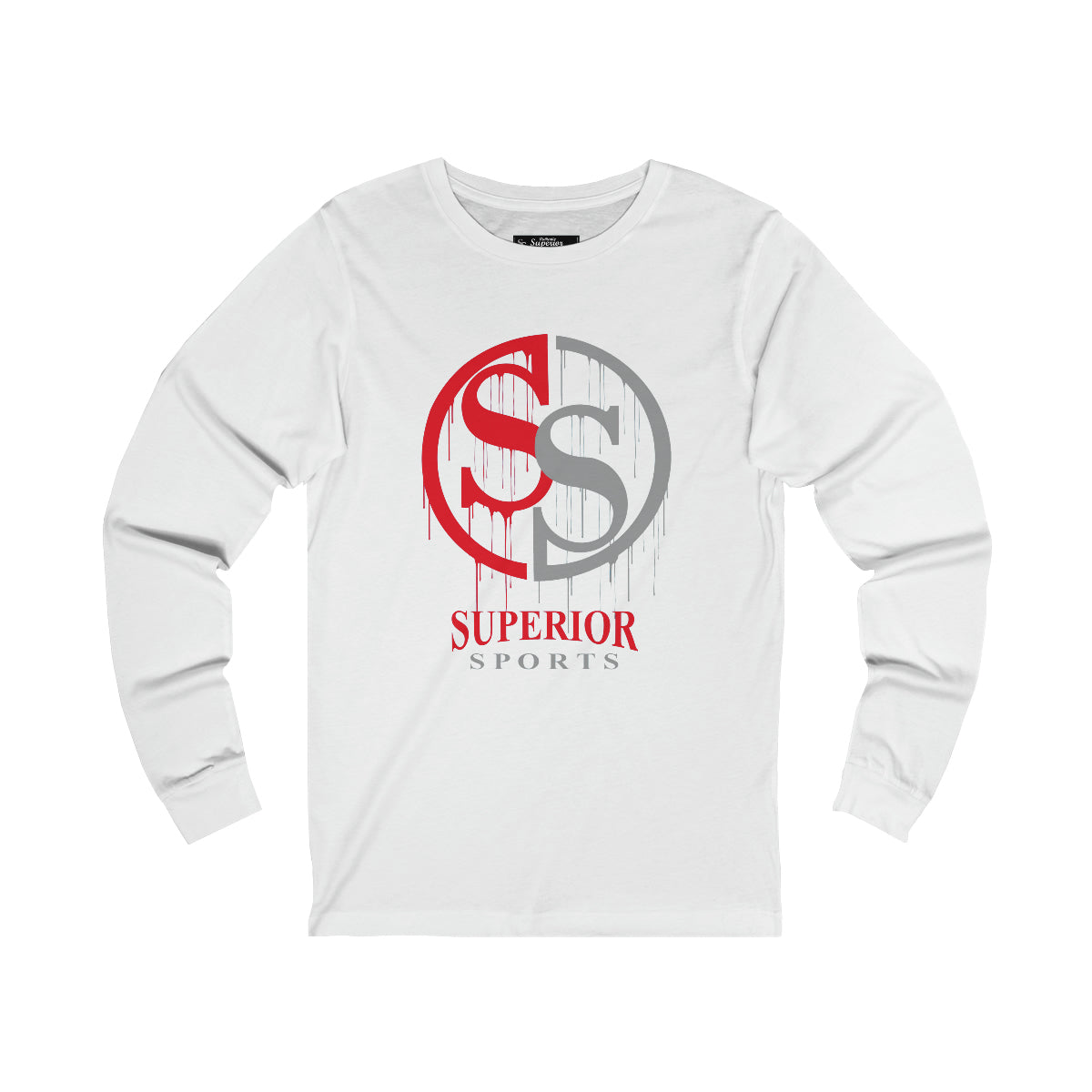 Men Long Sleeve BLK SS Drip Long Tee