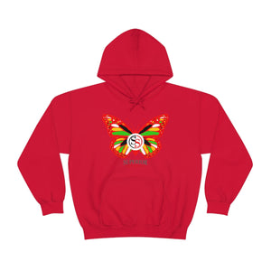 Ladies Hoodie Colorful Butterfly