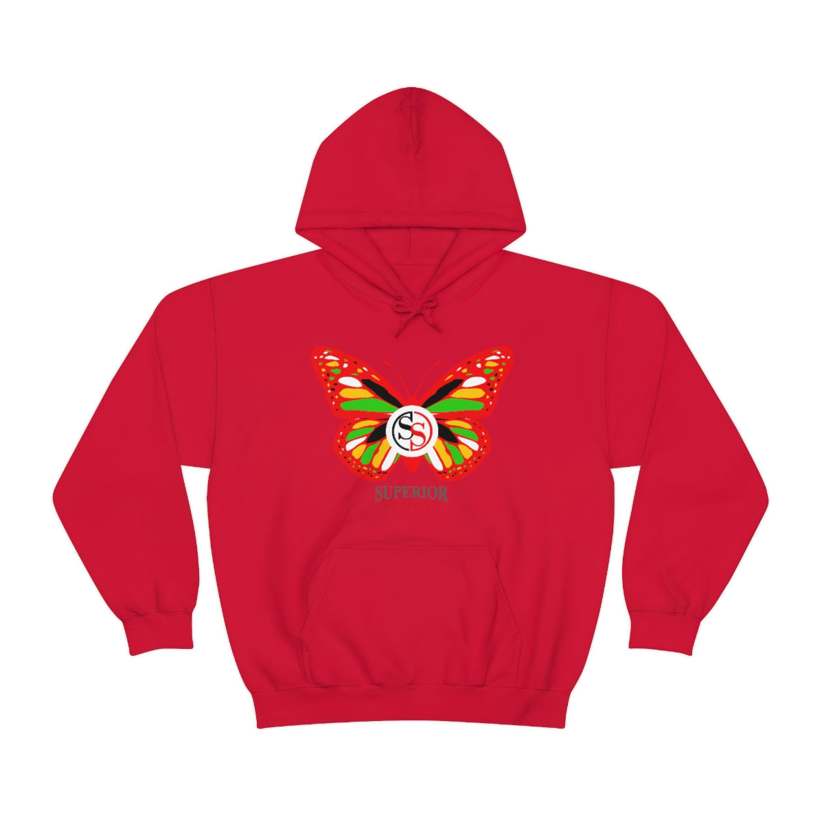 Ladies Hoodie Colorful Butterfly