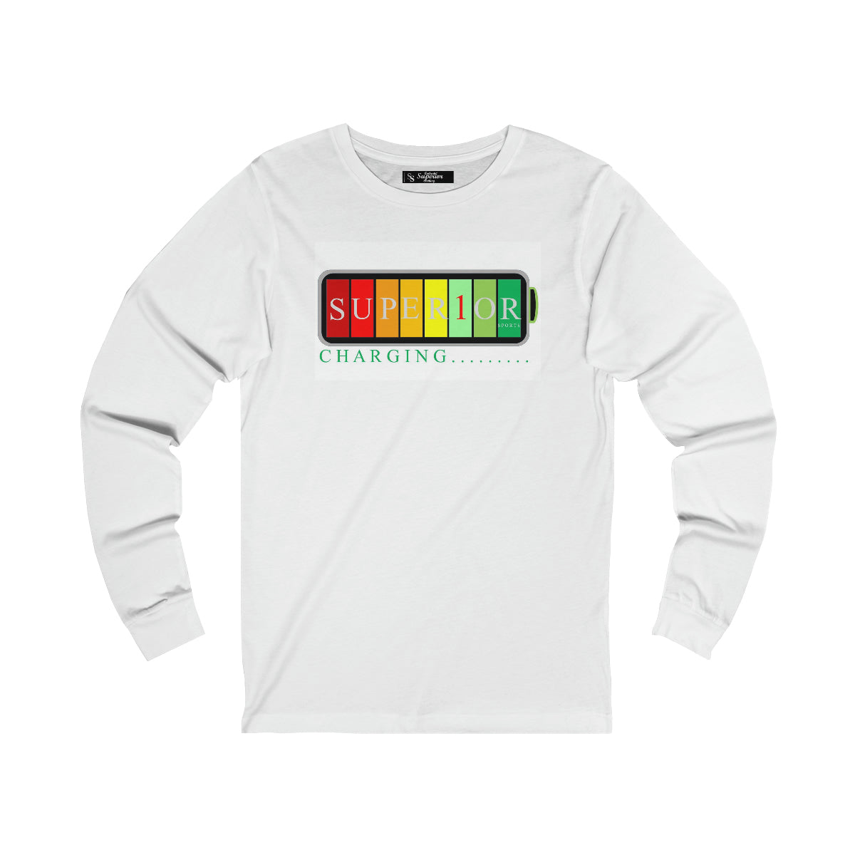 Men Long Sleeve Battery Tee