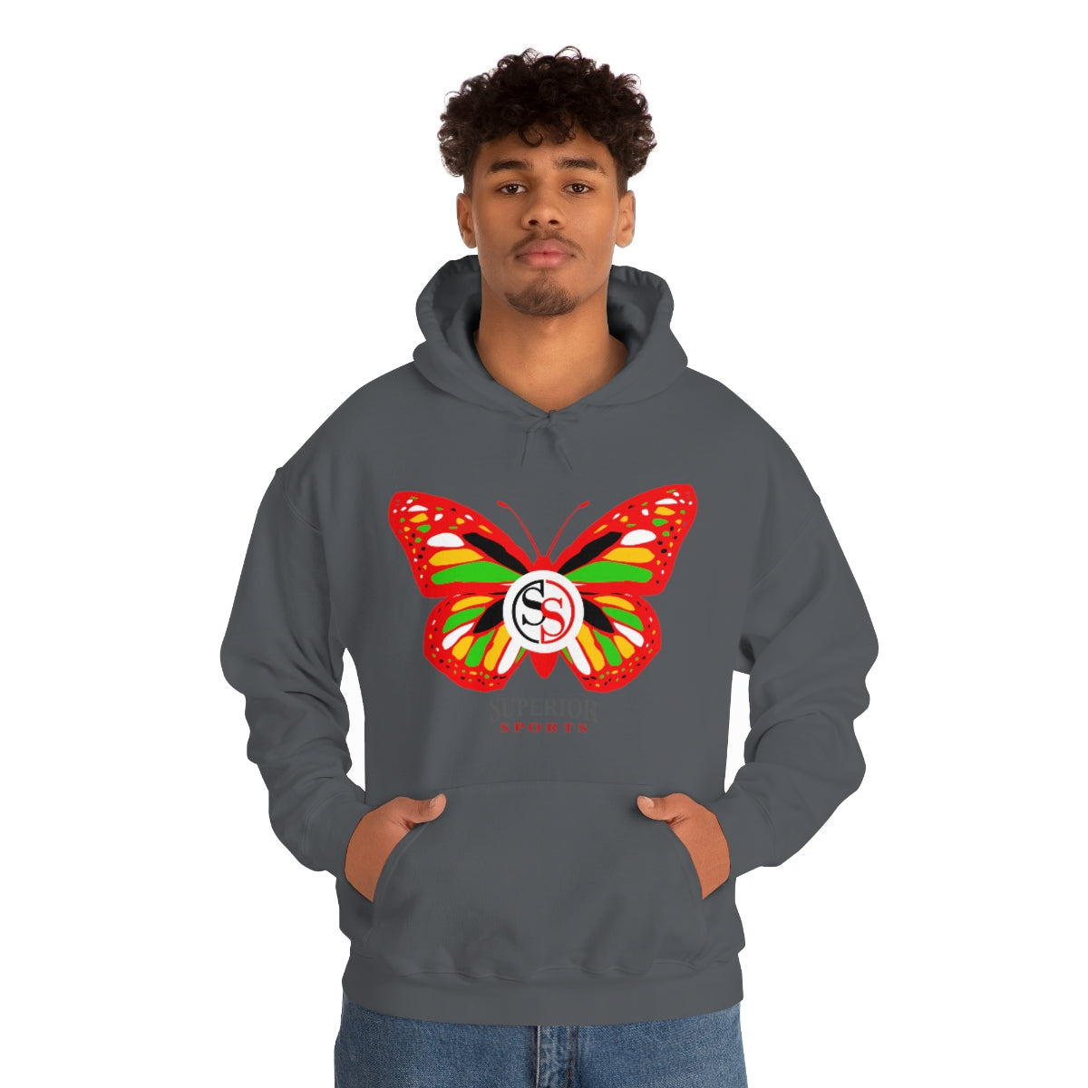 Ladies Hoodie Colorful Butterfly