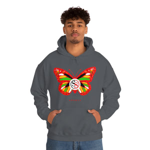 Ladies Hoodie Colorful Butterfly