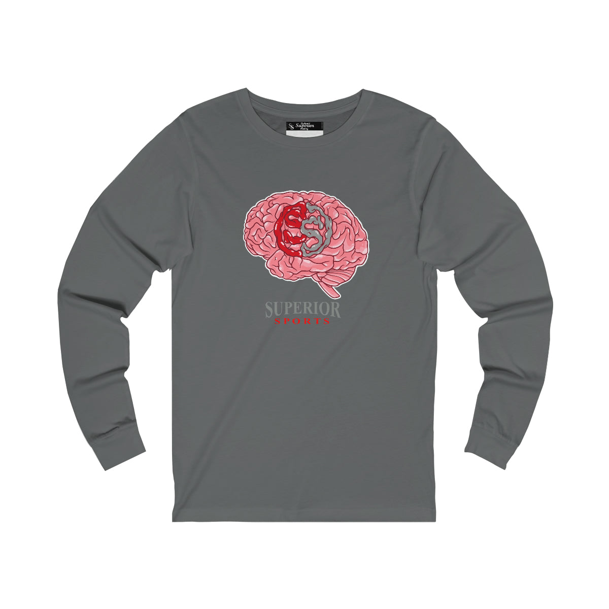 Men Long Sleeve Brain SS Tee