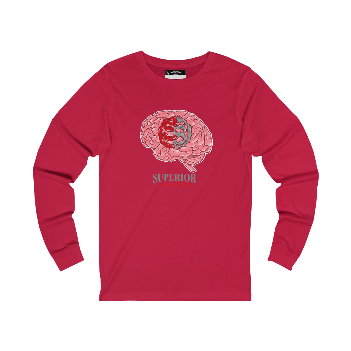 Men Long Sleeve Brain SS Tee