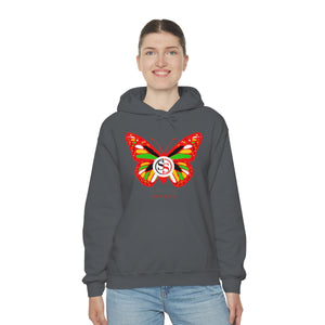 Ladies Hoodie Colorful Butterfly