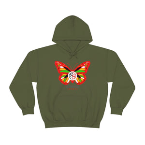 Ladies Hoodie Colorful Butterfly