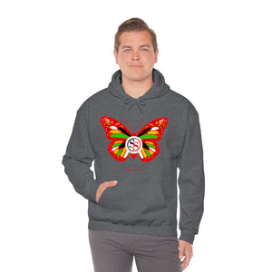 Ladies Hoodie Colorful Butterfly