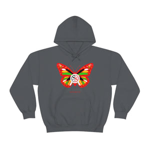 Ladies Hoodie Colorful Butterfly
