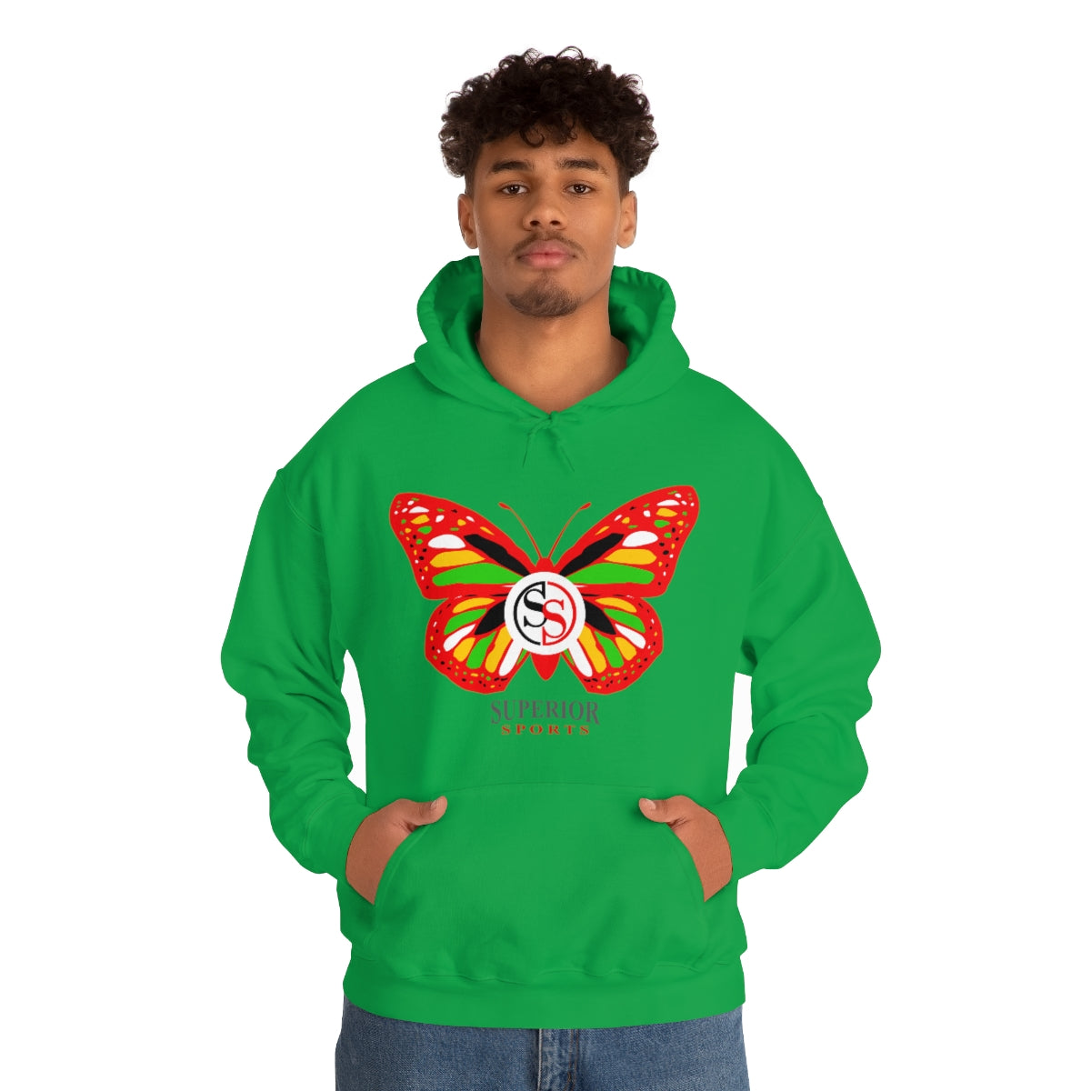 Ladies Hoodie Colorful Butterfly