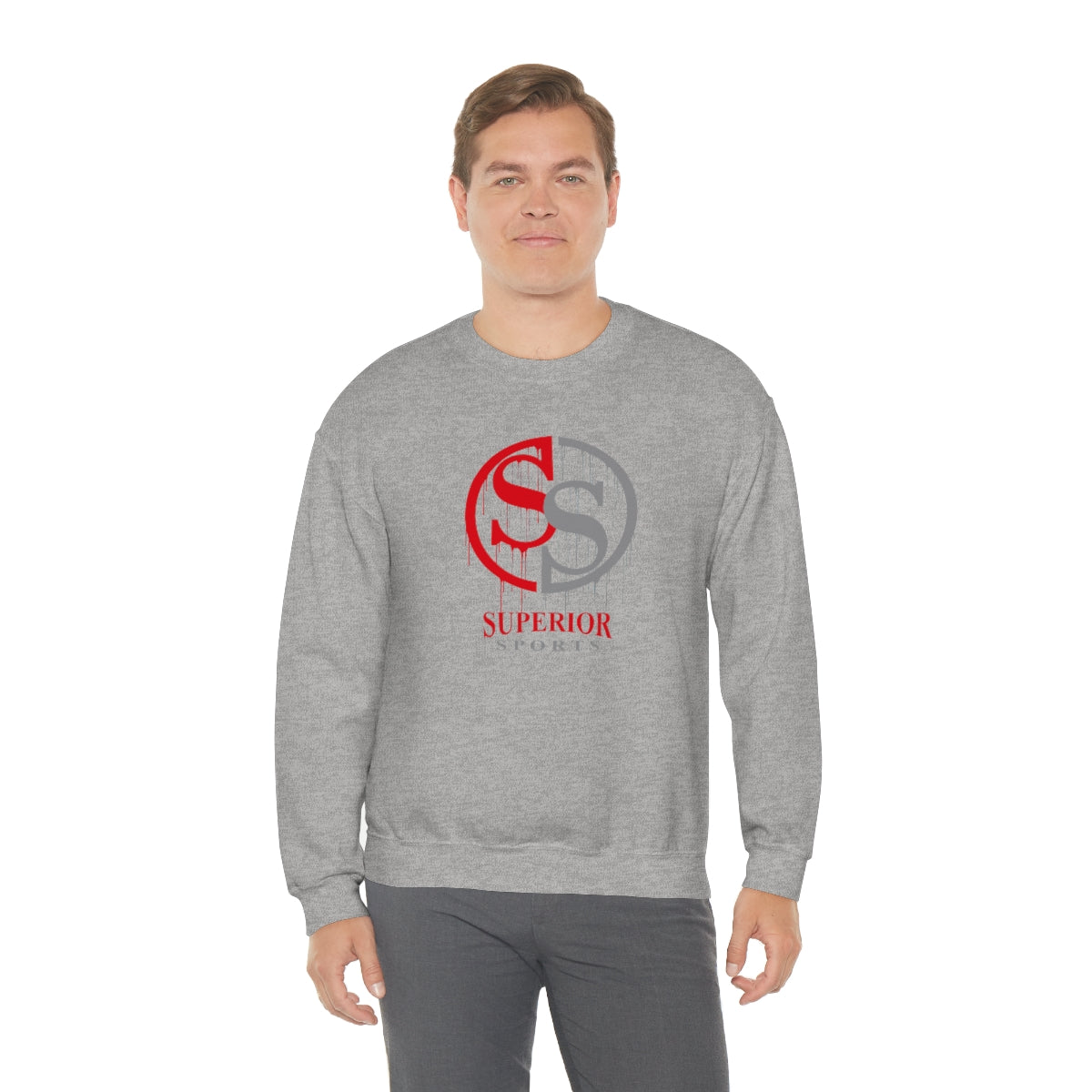 Men Double sided Crewneck Sweatshirt