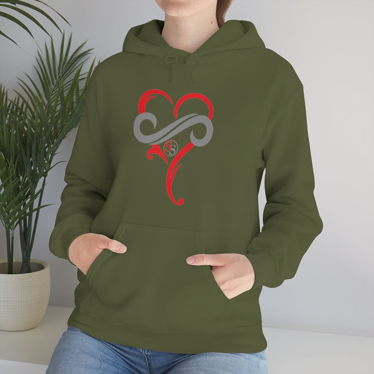 Ladies Hoodie Eternal Hearts