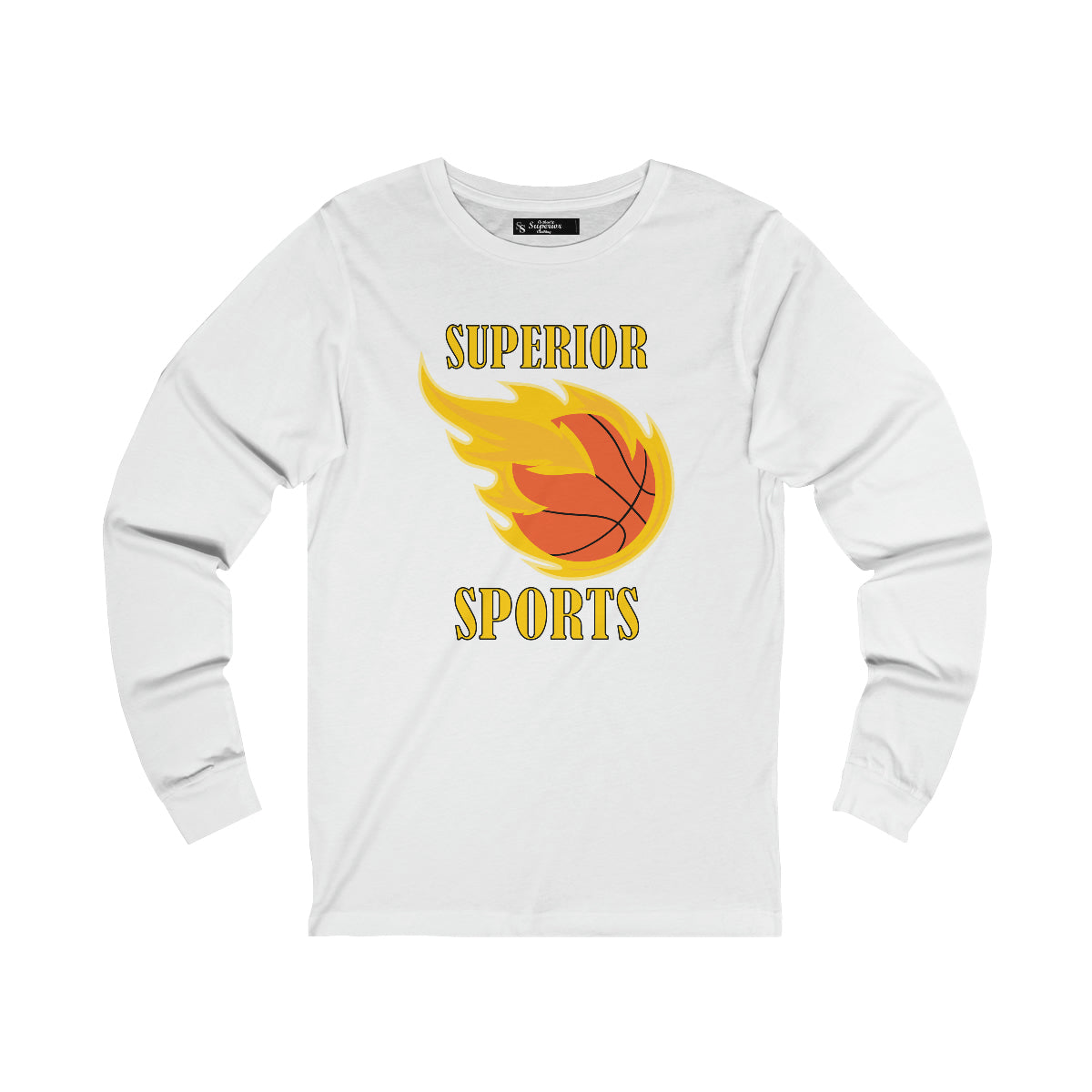 Men Long Sleeve Superior Basketball Tee