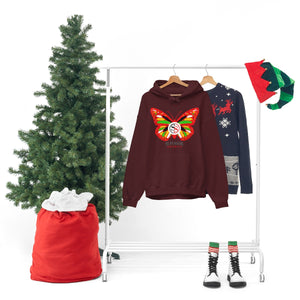 Ladies Hoodie Colorful Butterfly