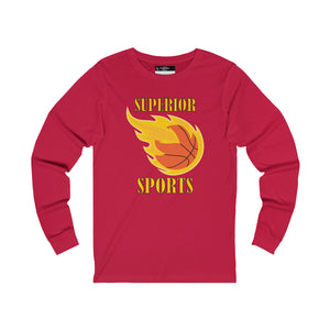 Men Long Sleeve Superior Basketball Tee