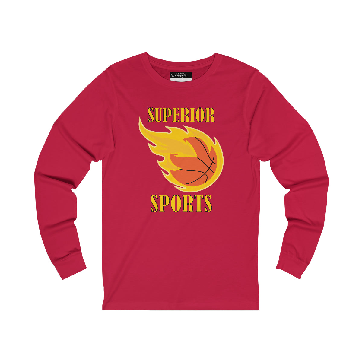 Men Long Sleeve Superior Basketball Tee