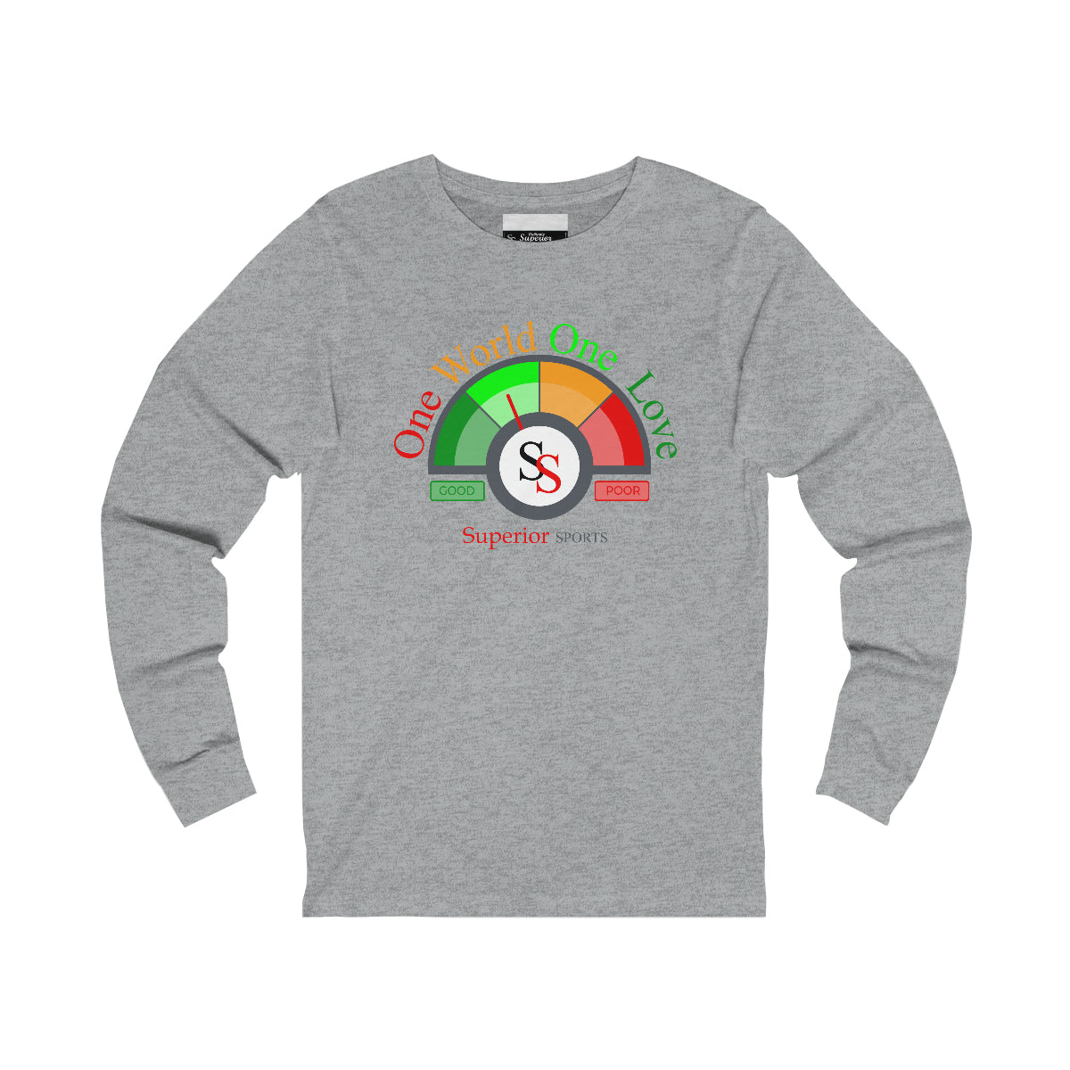 Men Long Sleeve One World One Love Tee