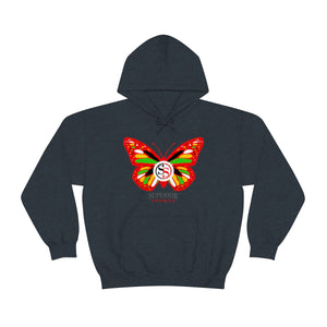 Ladies Hoodie Colorful Butterfly