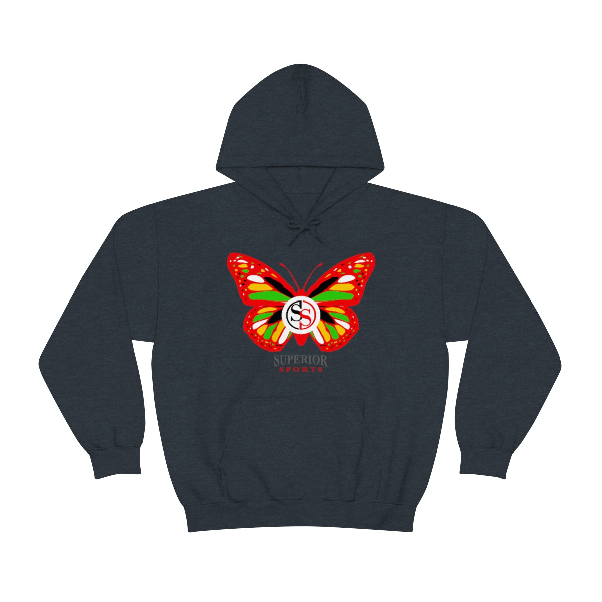 Ladies Hoodie Colorful Butterfly