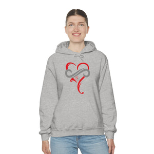 Ladies Hoodie Eternal Hearts