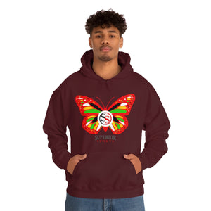 Ladies Hoodie Colorful Butterfly