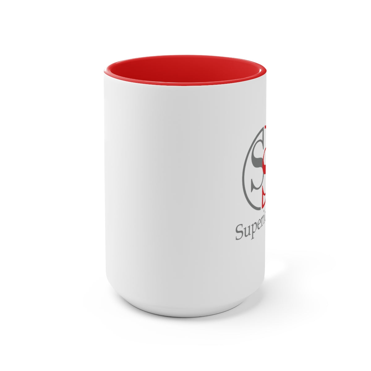 Two-Tone SS Coffee Mugs, 15oz