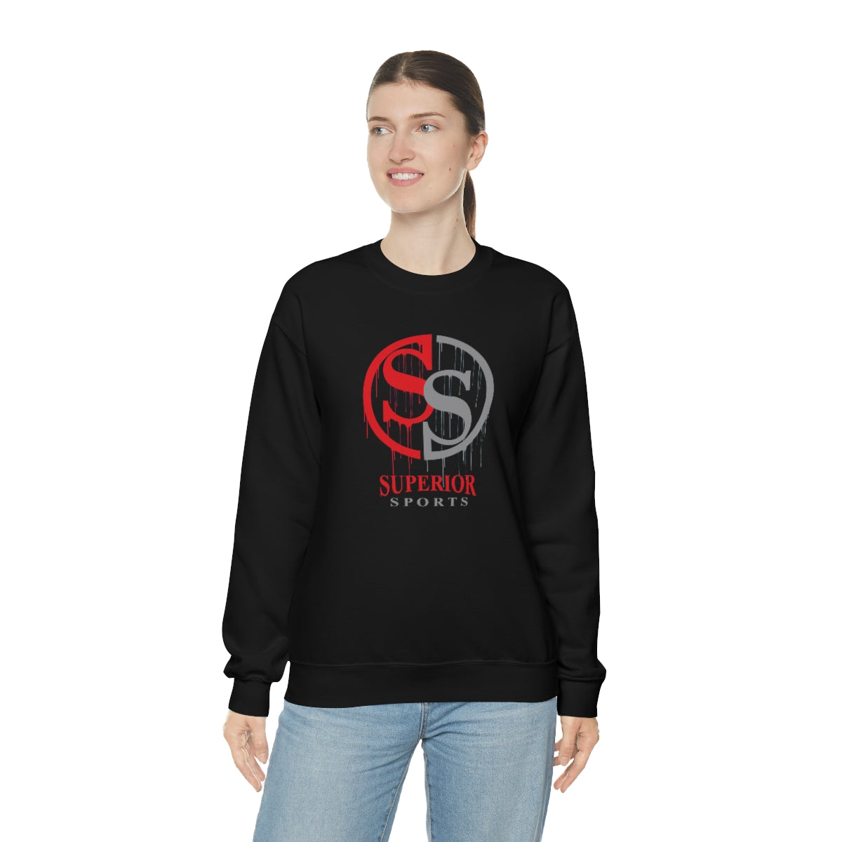 Men Double sided Crewneck Sweatshirt