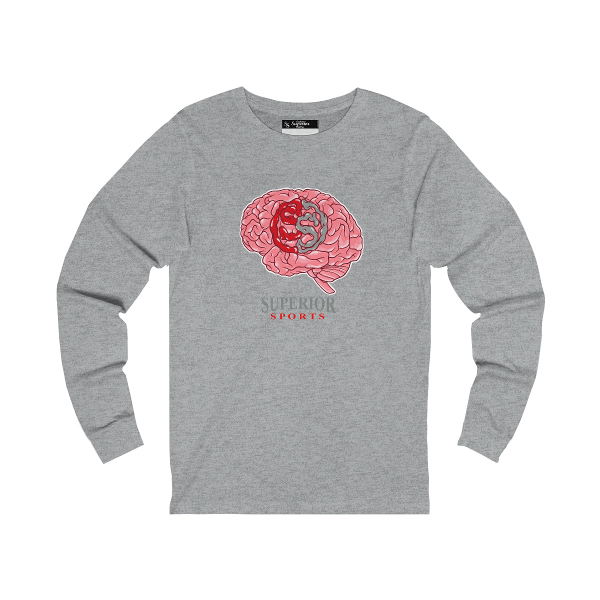 Men Long Sleeve Brain SS Tee