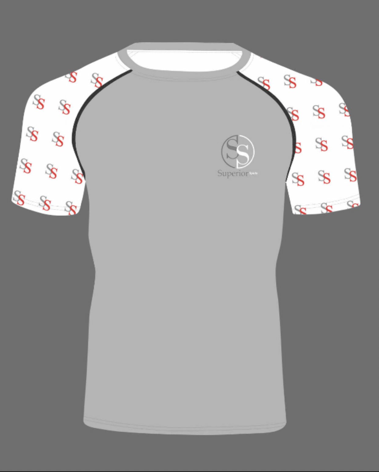White Grey Rashguard