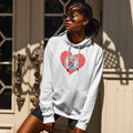 HAITI WOMEN HOODED SWEATSHIRT WHITE