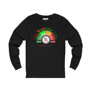 Men Long Sleeve One World One Love Tee