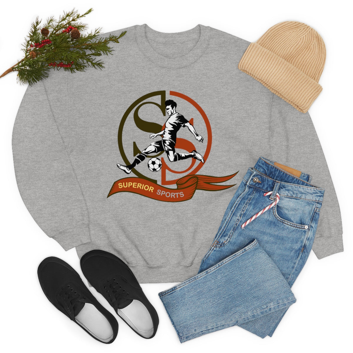 Men Long Sleeve Left Foot SS Soccer
