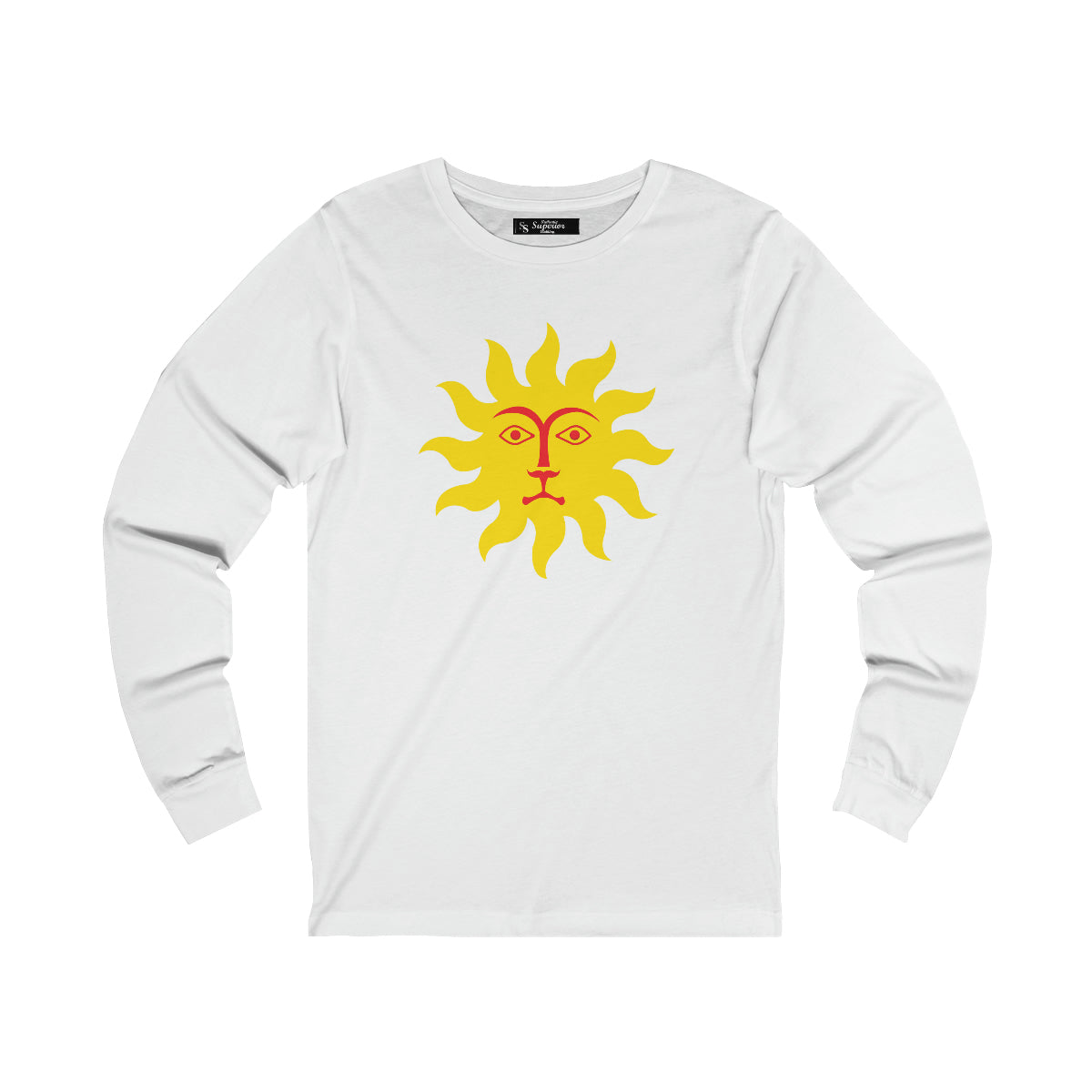 Men Long Sleeve Yellow Lion Sun