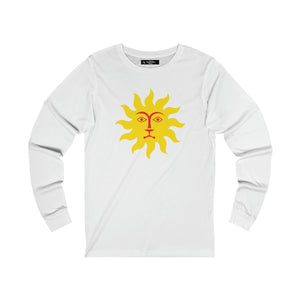 Men Long Sleeve Yellow Lion Sun