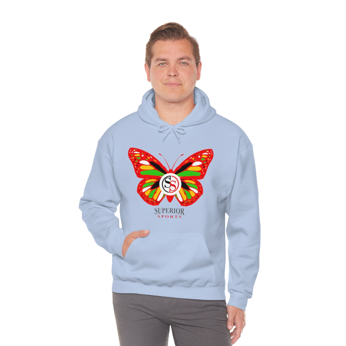 Ladies Hoodie Colorful Butterfly