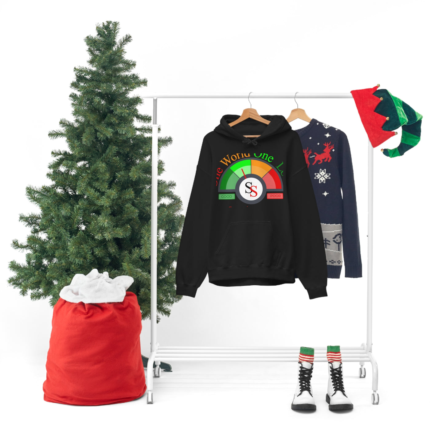 MEN HOODED SWEATSHIRT