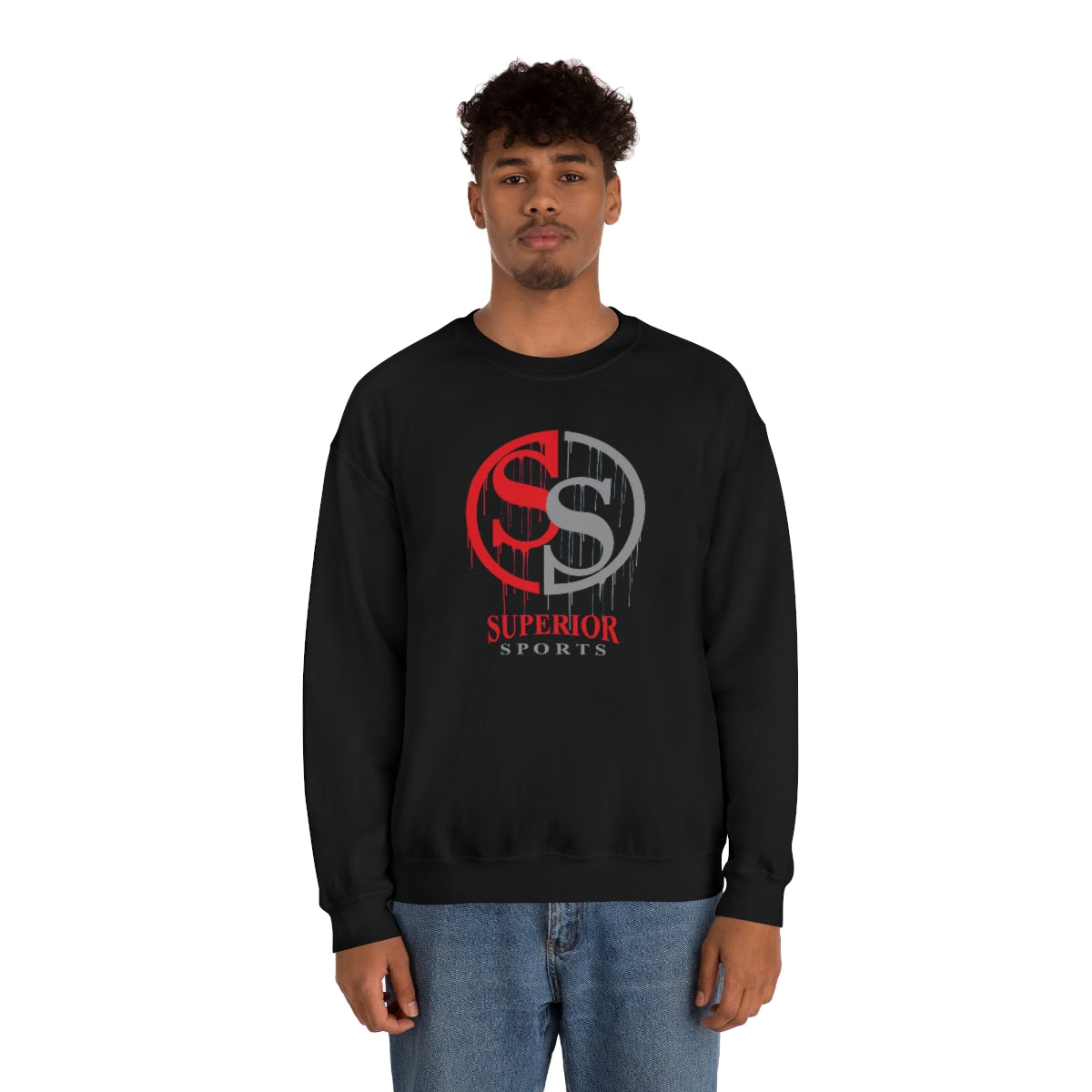 Men Double sided Crewneck Sweatshirt