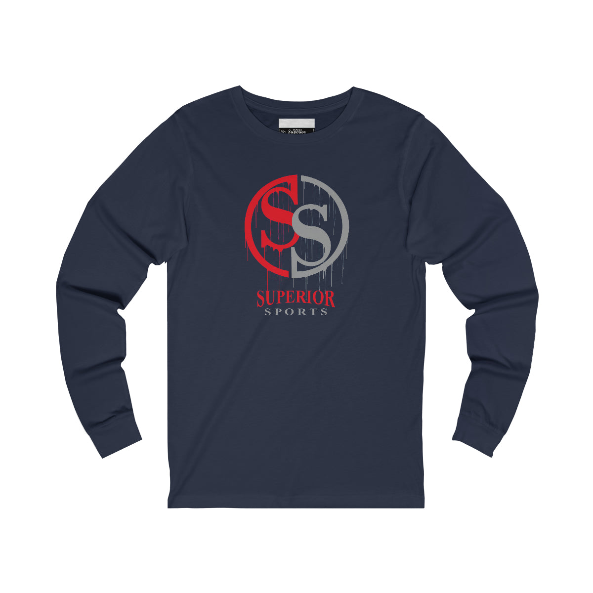 Men Long Sleeve SS Drip Tee
