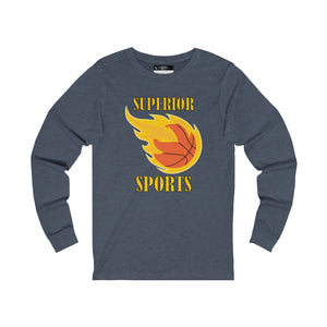 Men Long Sleeve Superior Basketball Tee