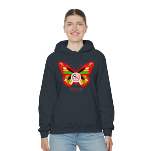 Ladies Hoodie Colorful Butterfly