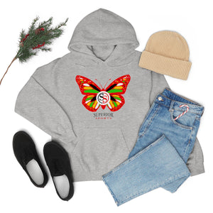 Ladies Hoodie Colorful Butterfly