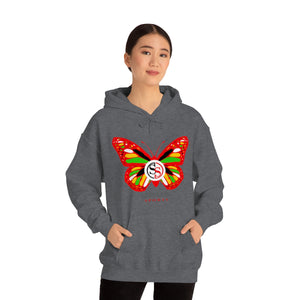 Ladies Hoodie Colorful Butterfly