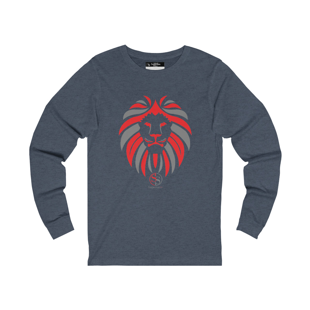 Men Long Sleeve Lion Long Sleeve Tee