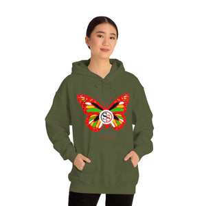 Ladies Hoodie Colorful Butterfly