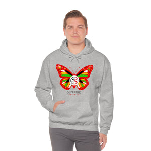 Ladies Hoodie Colorful Butterfly