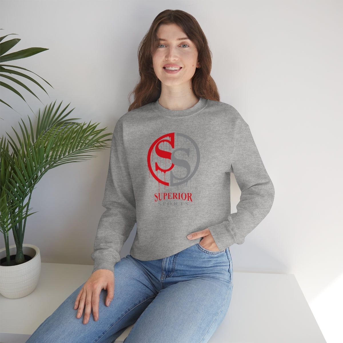 Men Double sided Crewneck Sweatshirt