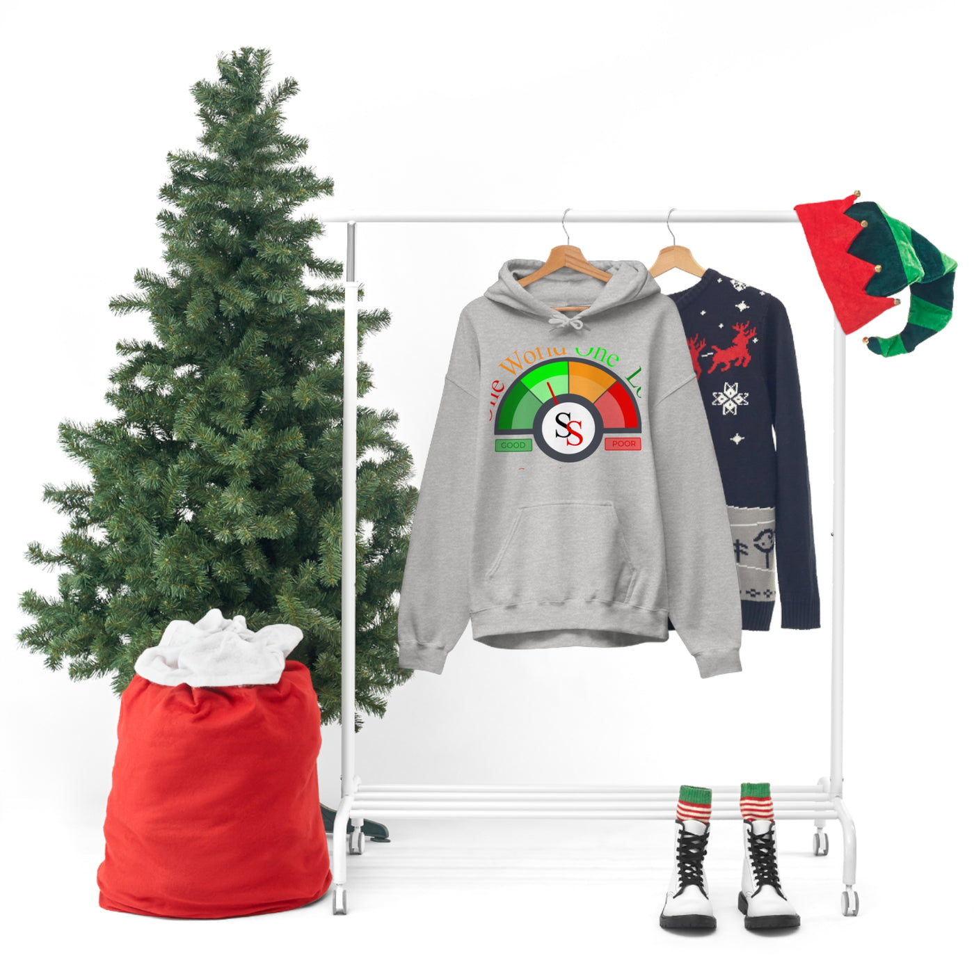 MEN HOODED SWEATSHIRT