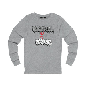 Men Long Sleeve Ghoulish Gray SS Tee