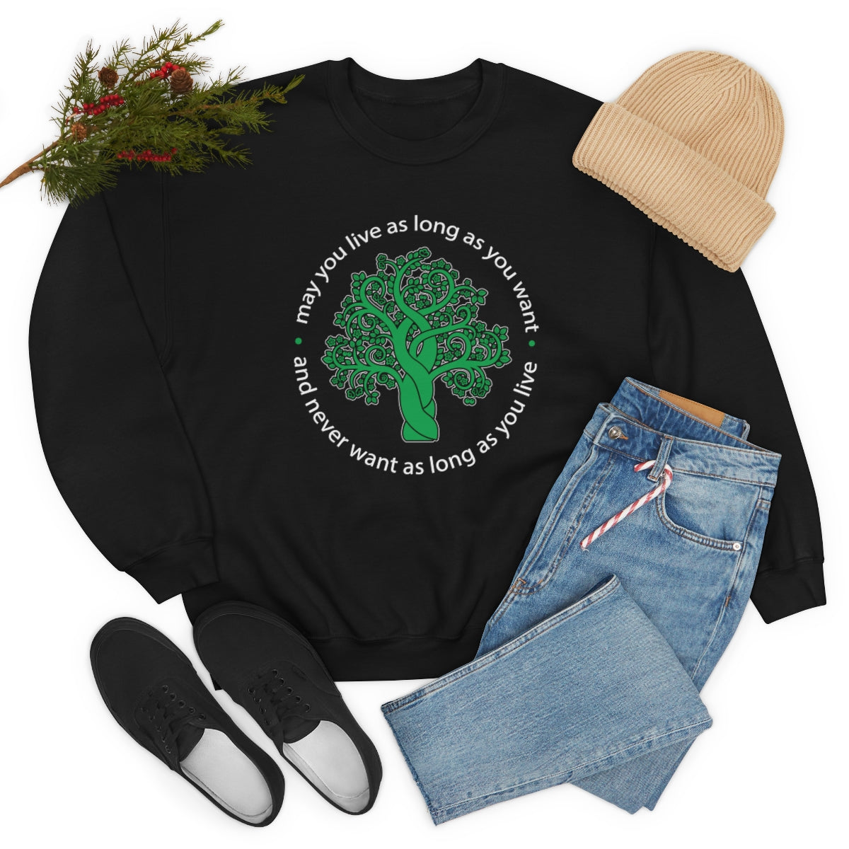 Ladies Sweatshirt Tree of life