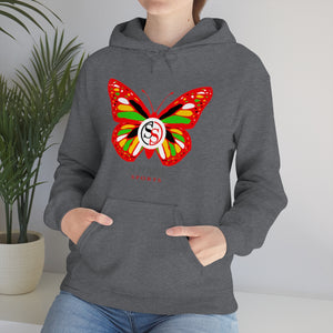Ladies Hoodie Colorful Butterfly